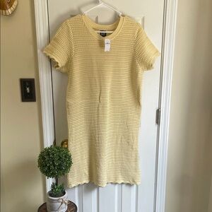 GAP Boho Western Yellow Crochet Dress